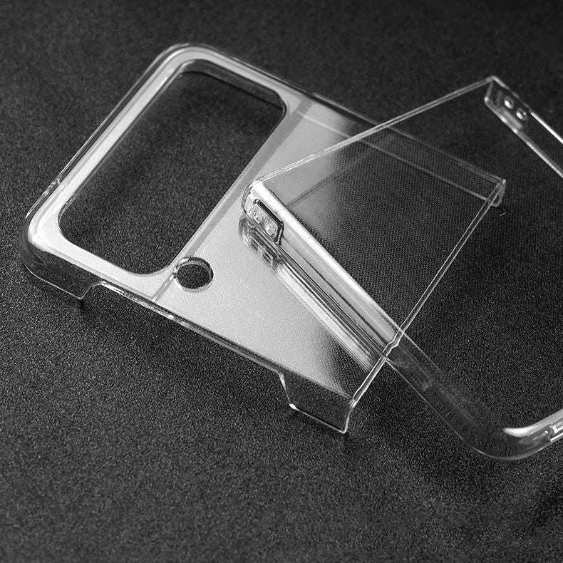 Best Shockproof Transparent PC Phone Case with Hinge Case Clear Phone Cover for Samsung Galaxy Z flip 4 5G In Pakistan