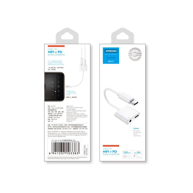 Best Joyroom SH-C1 type-c to 3.5mm audio conversion cable In Pakistan