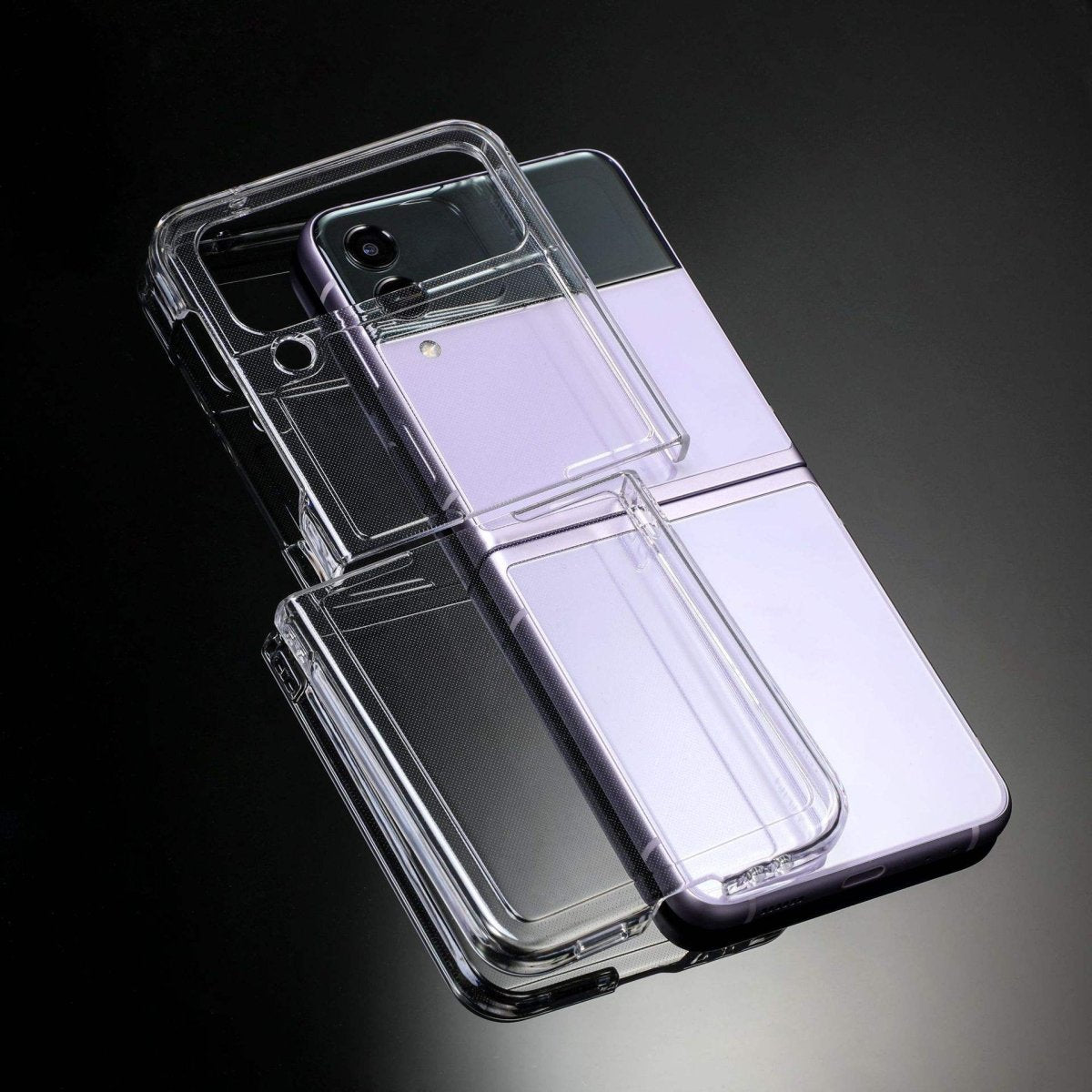 Best Shockproof Transparent PC Phone Case with Hinge Case Clear Phone Cover for Samsung Galaxy Z flip 4 5G In Pakistan