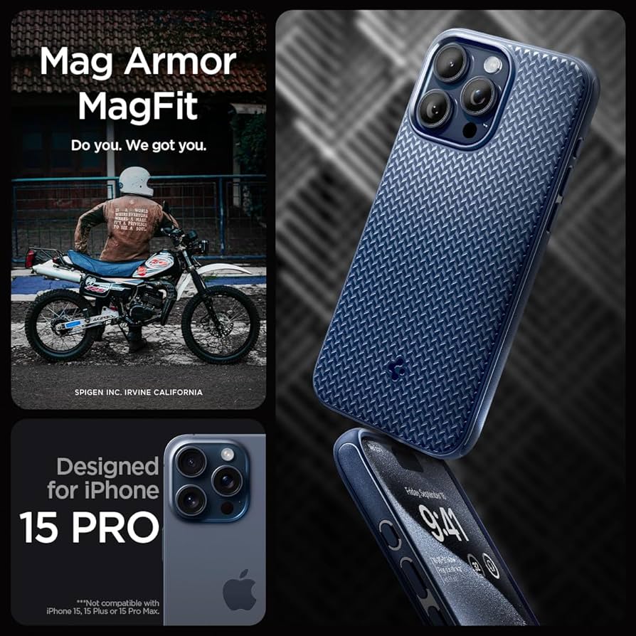 Best Spigen Mag Fit Armour Case For IPhone 15 Pro Max In Pakistan